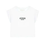 Guess Girls Crop Top In White