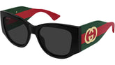 Gucci Womens Sunglasses In Black/Red And Green