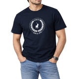 Polo Mens Crew Neck Logo Printed Short Sleeve T-Shirt In Navy