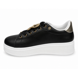 Sissy Boy Womens Gabriella Sneakers With Charms In Black