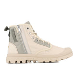 Palladium Mens Pampa Detroit Zip Shoes Sahara