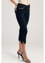 Sissyboy P31184 Mid - Waist Capri With Pocket And Hem Detail