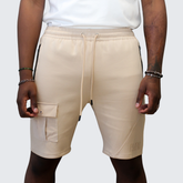 Pure Premium Straaf Shorts For Men In Beige