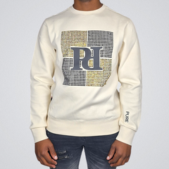 Pure Premium Mens Bobbio Ecru Sweater