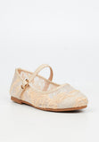 Little Miss Black Kids Lovely 1 Sandals In Natural