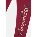 Guess Girls Legging In Burgundy