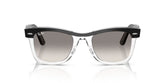 Ray-Ban Wayfarer Sunglasses For Men In Black & Clear