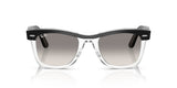 Ray-Ban Wayfarer Sunglasses For Men In Black & Clear