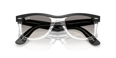Ray-Ban Wayfarer Sunglasses For Men In Black & Clear