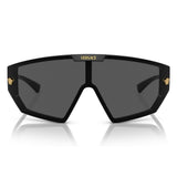 Versace Unisex Shield Sunglasses In Black