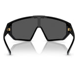 Versace Unisex Shield Sunglasses In Black