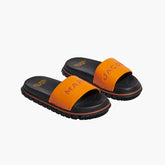 Marc Jacobs Womens The Slides in Black and Orange
