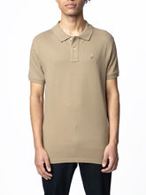 Polo Mens Essential Pique Golfer In Taupe