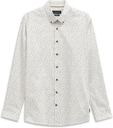 Bugatti Mens Casual Long Sleeve Shirt In White