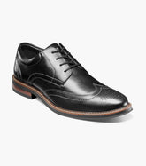 Nunn Bush Mens Calderone Wing Shoes In Black