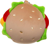 Relaxeazzz Fast Food Burger Round Plush Eye Mask & Travel Pillow In Brown