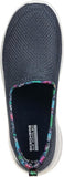 Skechers Womens Go Walk Flex Shoes In Navy and White