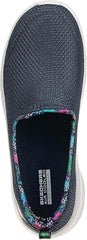 Skechers Womens Go Walk Flex Shoes In Navy and White