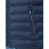 Calvin Klein Mens Nylon Hooded Puffer Jacket In Navy