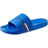 Tommy Hilfiger Mens Flag Pool Slides Blue