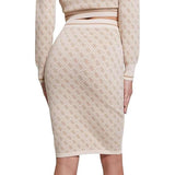 Guess Womens Knit Skirt In Neutral