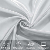 Cotton Co Satin Pillow Case Set In Silver