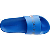 Tommy Hilfiger Mens Flag Pool Slides Blue