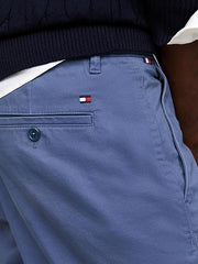 Tommy Hilfiger Mens Harlem Chino Satin Steel Blue