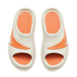 Anta Mens Slides In Off White And Orange