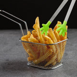 Creative Cooking Mini Hand Tongs Set Of 2 In Silver/Green