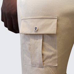 Pure Premium Straaf Shorts For Men In Beige