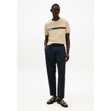 Tommy Hilfiger Mens Hilfiger Chest Insert Tee Sandalwood