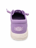 Hey Dude Ladies Wendy Stretch Sox Shoes In Purple