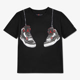 Jordan Boys Aj3 Shoe Strings T-shirt In Black