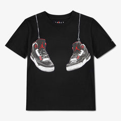 Jordan Boys Aj3 Shoe Strings T-shirt In Black