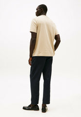 Tommy Hilfiger Mens Hilfiger Chest Insert Tee Sandalwood
