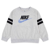 Nike Kiddies Boys Nsw Itz Ft Oversize Crew Sweatshirts In Birch Heather