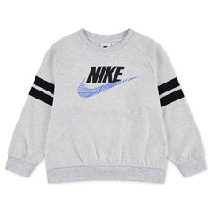 Nike Boys Nsw Itz Ft Oversize Crew Sweatshirts In Birch Heather