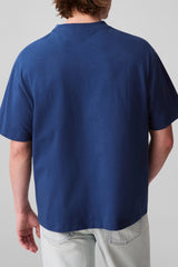Calvin Klein Mens Center Chain Stitch T-Shirt In Blue