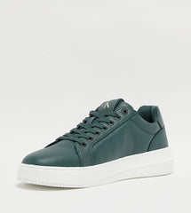 Calvin Klein Mens Cupsole Clean Shoes In Green