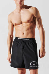 Karl Lagerfeld A1M46082 Rsg Elastic Med Boardshort Black