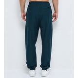 Calvin Klein Mens Premium Terry Monogram Joggers In Petrol