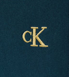 Calvin Klein Mens Premium Terry Monogram Joggers In Petrol