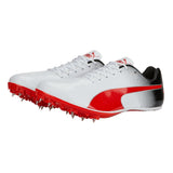 Puma Mens Evospeed Sprint 14 Running Shoes In White/Black/Red
