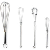 Creative Cooking Mini Whisk Set Of 4 In Silver