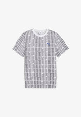 Puma Mens White Ess Logo Lab Aop Tee