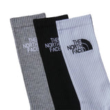 The North Face Men Multi Sport Crew Sock 3Pk Mult Black Assorted