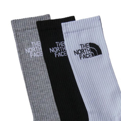The North Face Men Multi Sport Crew Sock 3Pk Mult Black Assorted