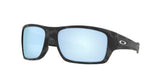 Oakley Turbine Blue Lens Sunglasses For Men In Black