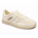 Sissy Boy Womens Preston Sneakers All Over Lace In Off White